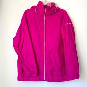 Columbia Pink rain jacket